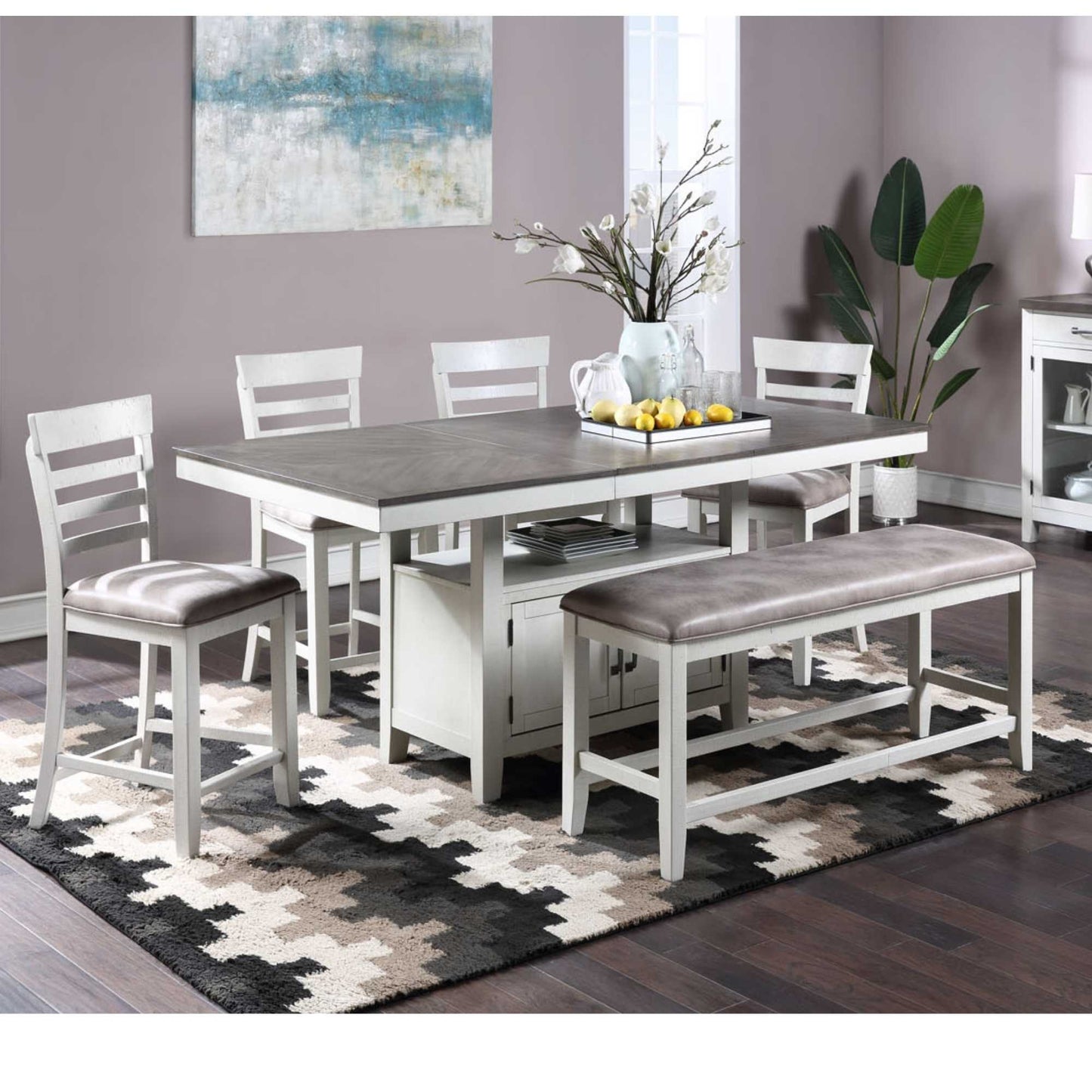 Alex 6-Piece Counter Height Dining Set