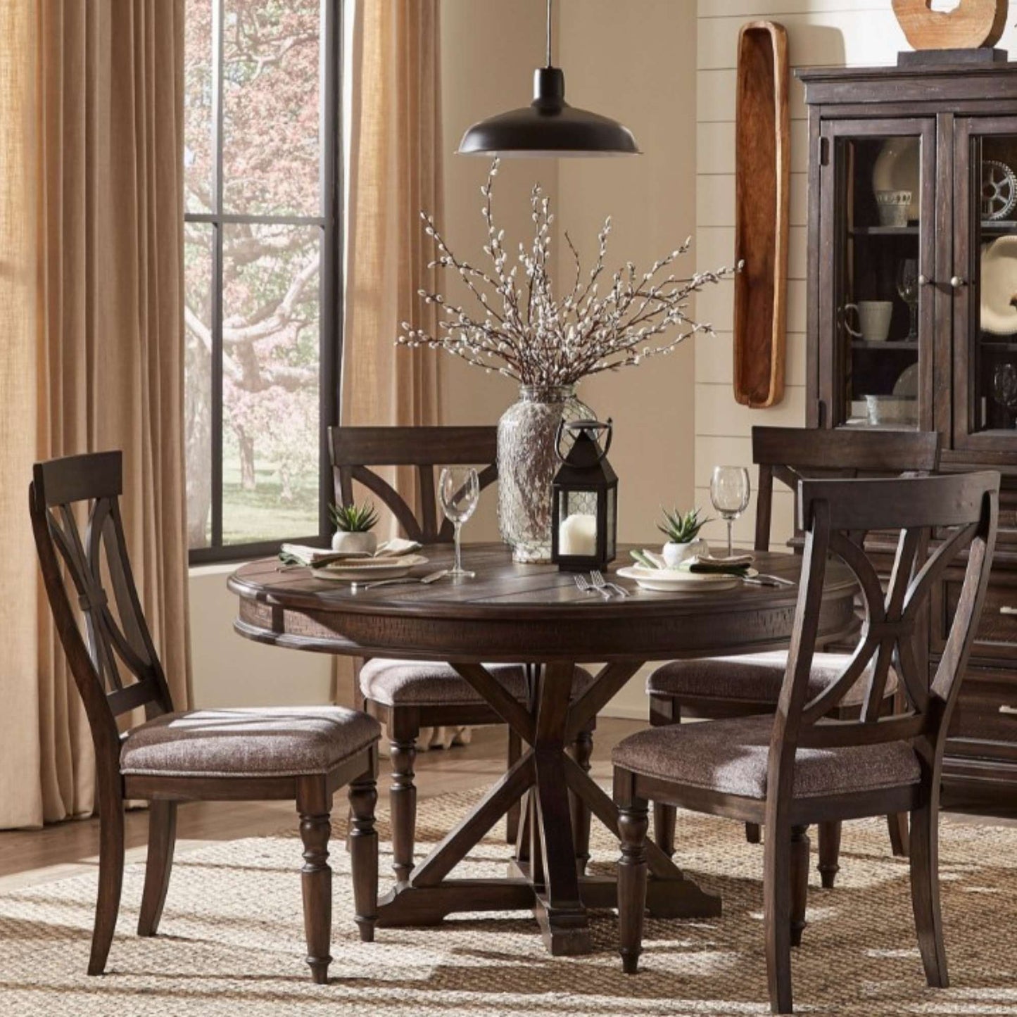 Barber 7-Piece Round Dining Set