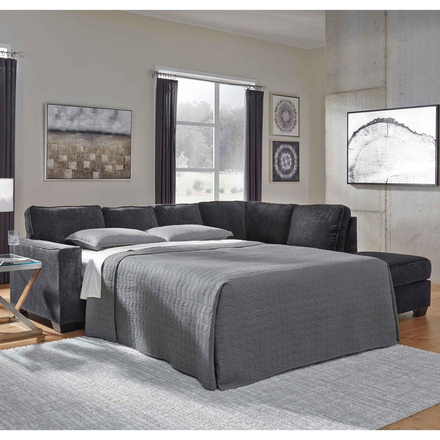 Barell 2-Piece Sleeper Sectional with RAF Chaise