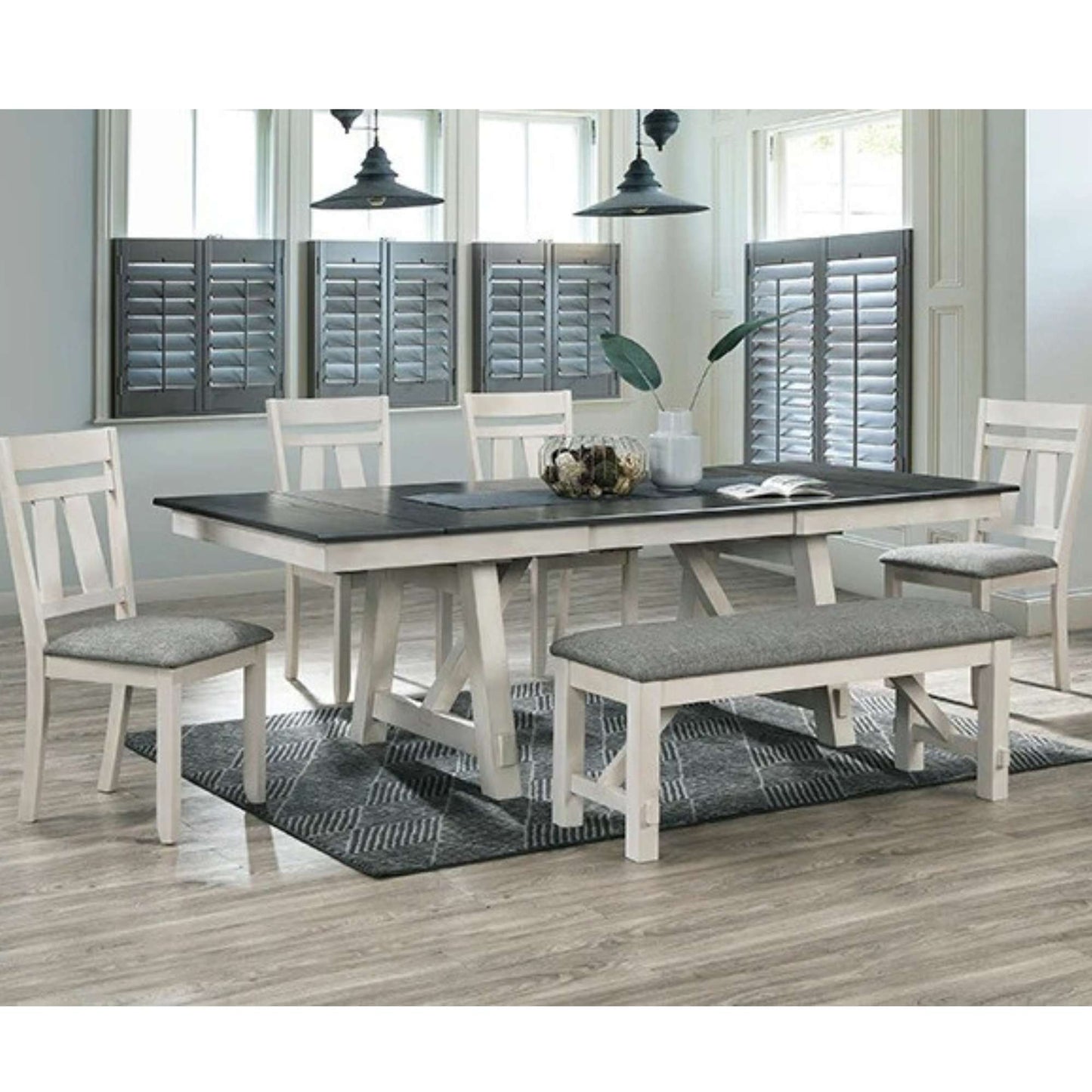 Belden 6-Piece Dining Set with Bench