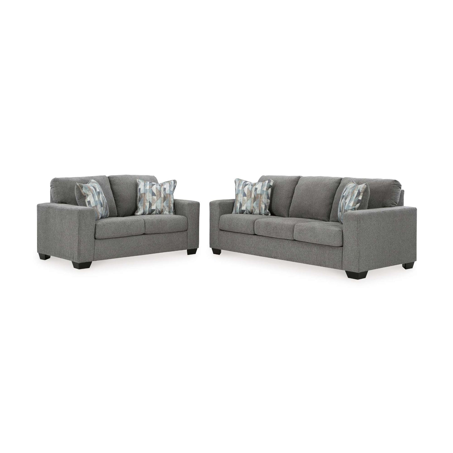 Dorsey Grey Sofa and Loveseat Set
