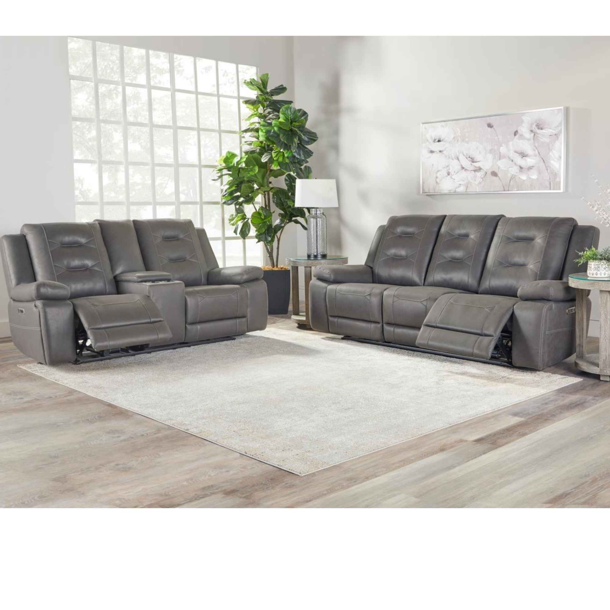 Margate Dual Power Reclining Sofa Set With Power Adjustable Headrests margate-dual-power-reclining-sofa-set-with-power-adjustable-headrests