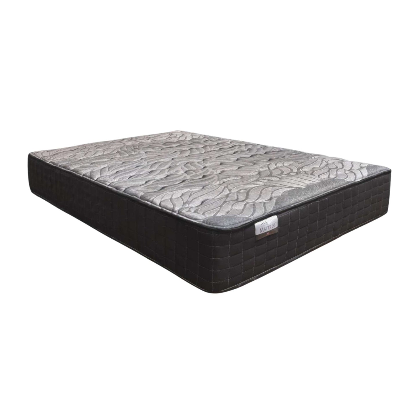 A luxury firm 12-inch mattress with a patterned top, presumably the top layer of the mattress showcasing its design and material.