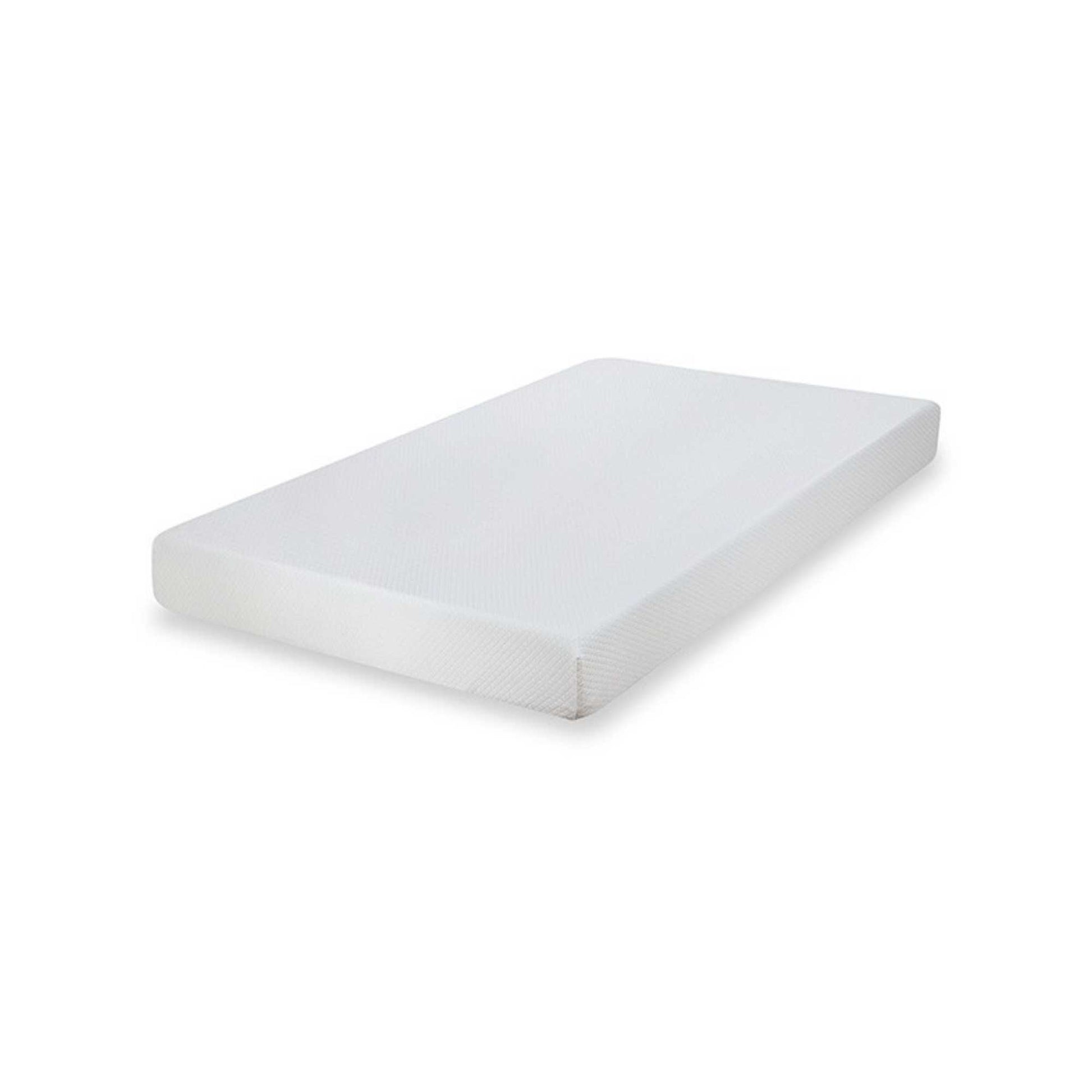 White mattress cover on a white background