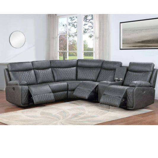 Boulevar 6 PC Reclining Sectional (Close-Out, As-Is, No Warranty)