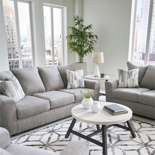 Castor Grey Sofa and Loveseat Set
