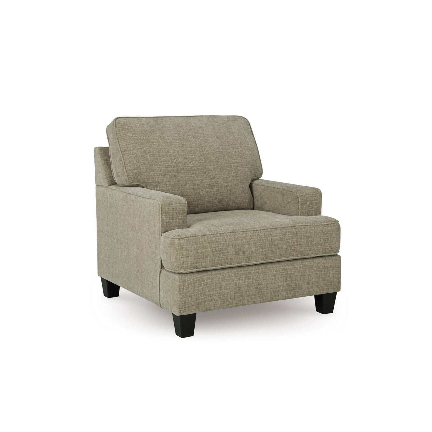Cornet armchair in cork upholstery on white background