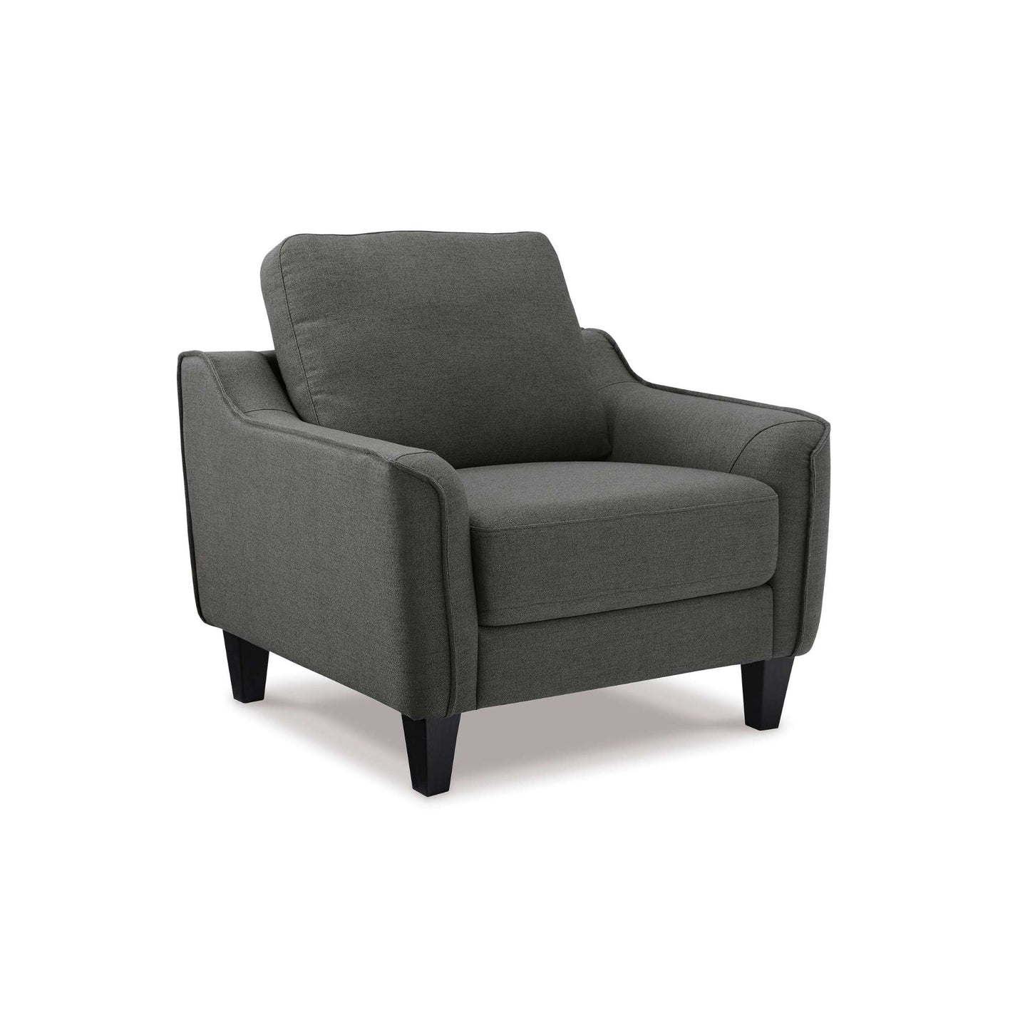 Gray armchair on a white background