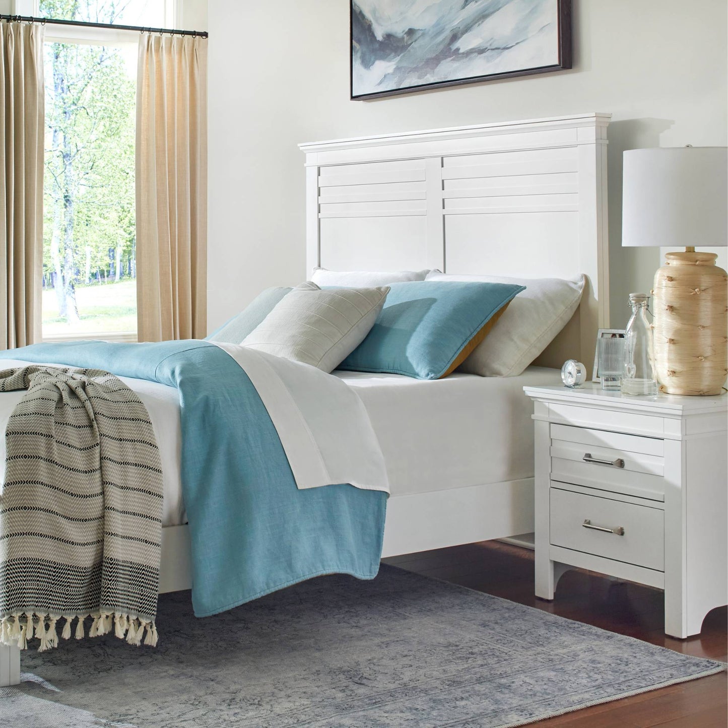 Jody 7-Piece Bedroom Set in White