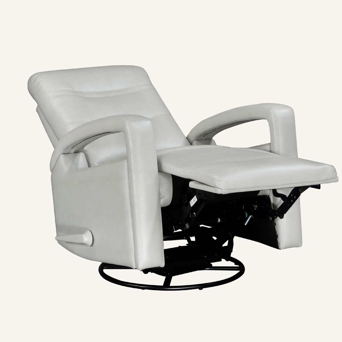 White recliner chair on a white background