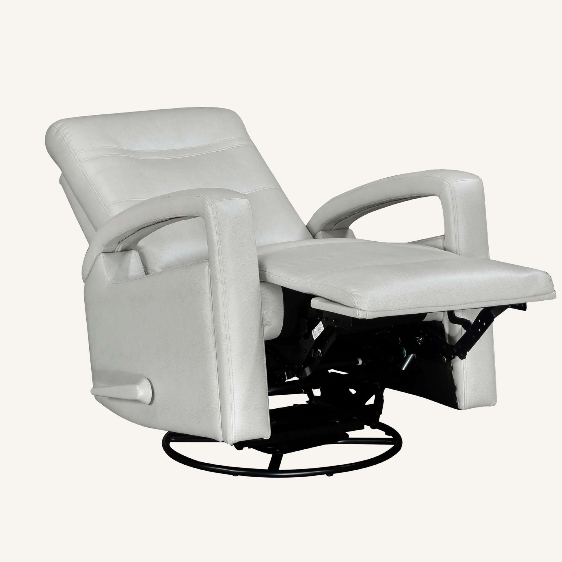 White recliner chair on a white background